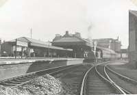 Arbroath - Forfar train at Arbroath. CR 0.4.4T 55194. July 1953.<br><br>[G H Robin collection by courtesy of the Mitchell Library, Glasgow 18/07/1953]