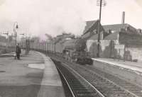 2.6.2 60955 passing Arbroath on up freight.<br><br>[G H Robin collection by courtesy of the Mitchell Library, Glasgow 18/07/1953]