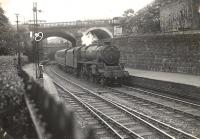 5P 4.6.0 49931 passing Schoolhill in 1954.<br><br>[G H Robin collection by courtesy of the Mitchell Library, Glasgow 11/08/1954]