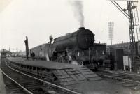 Aberdeen - Edinburgh Express V2 2.6.2 60892. Thornton Junction 19.4.1954<br><br>[G H Robin collection by courtesy of the Mitchell Library, Glasgow 19/04/1954]