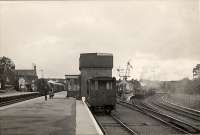 CR 0.4.4T 55194 on branch train. 5P 4.6.0 45166 on Perth - Aberdeen local.<br><br>[G H Robin collection by courtesy of the Mitchell Library, Glasgow 17/07/1950]