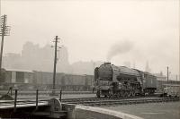 LNE A2 4.6.2 60528 <i>Tudor Minstrel</i> at Dundee Tay Bridge sheds.<br><br>[G H Robin collection by courtesy of the Mitchell Library, Glasgow 17/07/1950]