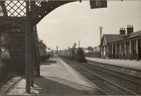 5.P. 4.6.0 45192 entering Elgin (L.M.S.).<br><br>[G H Robin collection by courtesy of the Mitchell Library, Glasgow 04/07/1950]