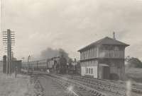 Alton Heights. 42128 on Coalburn train.<br><br>[G H Robin collection by courtesy of the Mitchell Library, Glasgow 25/07/1953]