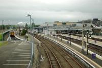 Sprinter awaits departure for the south at perhaps the least most convenient location for passengers. The Motorail terminal and goods yard were to the left and have been swept away in favour of an unused and gated road system.<br><br>[Ewan Crawford 12/05/2006]