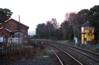 Armathwaite box (before the steps were painted and hut provided) and shed. The box is closed.<br><br>[Ewan Crawford 02/12/2004]