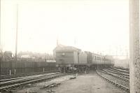 NER 4.6.2T entering Bishop Auckland on Tow Law - Darlington train. 69872<br><br>[G H Robin collection by courtesy of the Mitchell Library, Glasgow 13/04/1951]