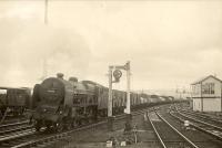 Baby Scot 4.6.0 45538 Giggleswick passing Penrith on down freight.<br><br>[G H Robin collection by courtesy of the Mitchell Library, Glasgow 14/04/1951]