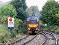 Rear locomotive of <I>The Royal Scotsman</I> eastbound through Glenfinnan in September 2005<br><br>[John Furnevel 25/09/2005]