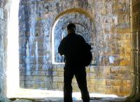 Quiet please - photographer at work! Under the South Tyne viaduct, 10 May 2006.<br><br>[F Furnevel 10/05/2006]