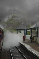 Arisaig from Fort William bound Jacobite. The westernmost station in Britain is now looking down at the mouth and now would be a good time for it to be <i>adopted</i> before it ends up like Lochailort.<br><br>[Ewan Crawford 28/05/2006]