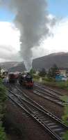Running round having delivered its train from Tom-na-Faire to Fort William station.<br><br>[Ewan Crawford 28/05/2006]