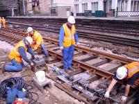 Track replacement at Glasgow Central<br><br>[Ewan Crawford Collection 23/04/2006]