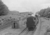 42057 about to enter Inverkip tunnel with train for Glasgow.<br><br>[John Robin 13/08/1963]