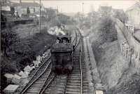 CR 0.6.0 57575 and driver M. Gibson having fun at East Kilbride.<br><br>[G H Robin collection by courtesy of the Mitchell Library, Glasgow 16/05/1951]