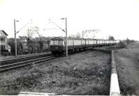 Bridgeton (Central) - Helensburgh Express approaching Cardross.<br><br>[G H Robin collection by courtesy of the Mitchell Library, Glasgow 26/11/1960]