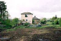 Reedsmouth; Border Counties platforms to left and Wansbeck Railway platform to right. The signalbox and station buildings still stand.<br><br>[Clive Barlow 25/05/2006]