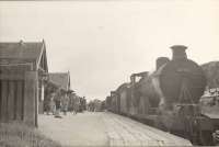 On arrival. C.R. 4.4.0 54470 at Fortrose station.<br><br>[G H Robin collection by courtesy of the Mitchell Library, Glasgow 01/07/1950]