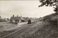 Ready for departure. C.R. 4.4.0 54470 at Fortrose station.<br><br>[G H Robin collection by courtesy of the Mitchell Library, Glasgow 01/07/1950]