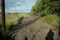 Blackgrange LC looking east to Cambus. Note the welded rail on the right. This was the site of a short-lived station.<br><br>[Ewan Crawford 24/06/2006]