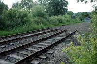 End of the line ... the track stops abruptly north of Stirling station on the Alloa route.<br><br>[Ewan Crawford 24/06/2006]