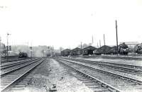 Larkfield Junction and carriage sheds in June 1962.<br><br>[G H Robin collection by courtesy of the Mitchell Library, Glasgow 06/06/1962]