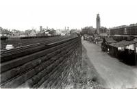 Terminal part of former South Side station. [Railscot note: Barrhead line terminus was to left (buried under embankment of CGU line to St Enoch) and Motherwell line terminus and Gushetfaulds coal depot to right.]<br><br>[G H Robin collection by courtesy of the Mitchell Library, Glasgow 06/06/1962]