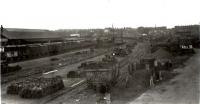 Site of former Caledonian South Side station looking south east. [Railscot note: both South Side stations were CR but the Barrhead one was obliterated by the CGU.]<br><br>[G H Robin collection by courtesy of the Mitchell Library, Glasgow 20/06/1962]