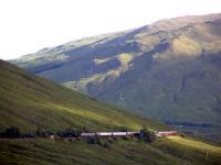 Royal Scotsman heading north from County March Summit into the Horseshoe Curve.<br><br>[Ewan Crawford 01/07/2006]