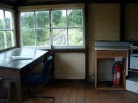 Interior of Castle Caereinion signalbox.<br><br>[Ewan Crawford 10/07/2006]