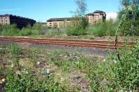 Looking west over the CGU just east of Gallowgate. The College Goods Yard was straight ahead and the warehousing still standing on the left was part of it.<br><br>[Ewan Crawford 05/05/2006]